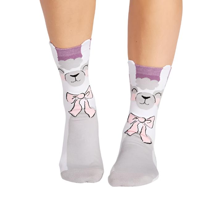 Sock It To Me  Gllama-rous Women's Crew Socks - Lucky Skates