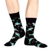 Sock It To Me Jawsome Shark Mens Crew Socks - Lucky Skates 