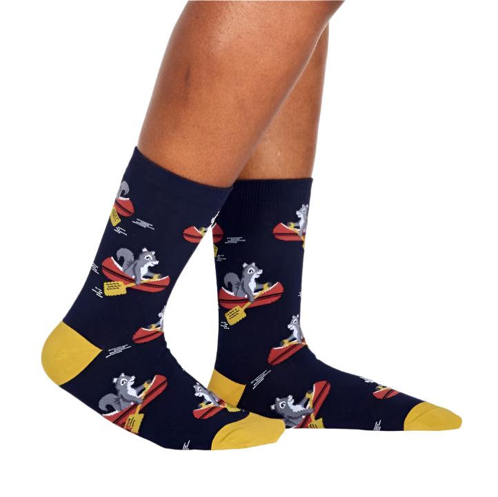 Sock It To Me Keep on Paddling Squirrel Women's Crew Socks - Lucky Skates