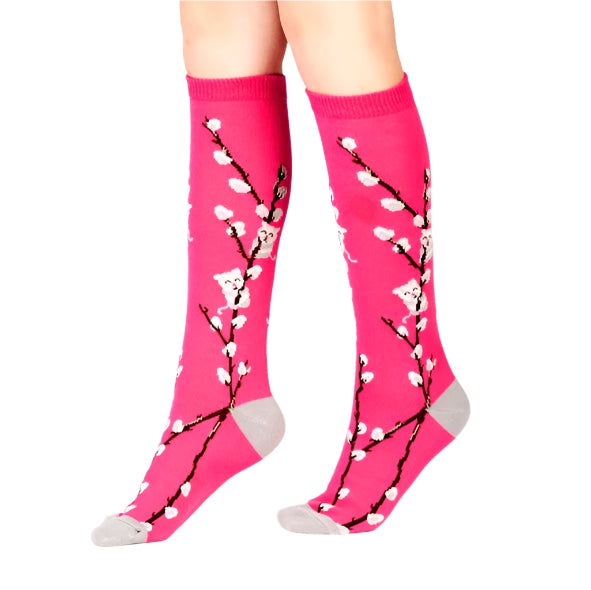 Sock It To Me Kitty Willow Junior Cat Knee High Long Socks - Lucky Skates