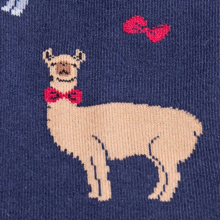 Sock It To Me Llama Drama Men's Crew Socks