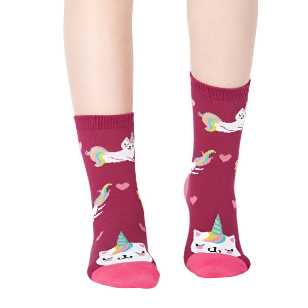 Sock It To Me Look At Meow Youth Socks - 3 Pack - Lucky Skates