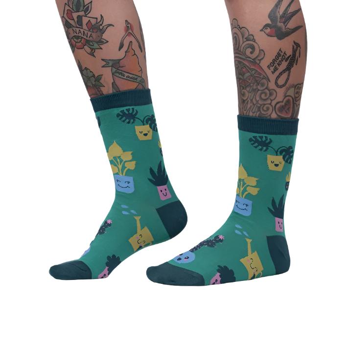 Sock It To Me  Plant Mom Gardening Women's Crew Socks - Lucky Skates