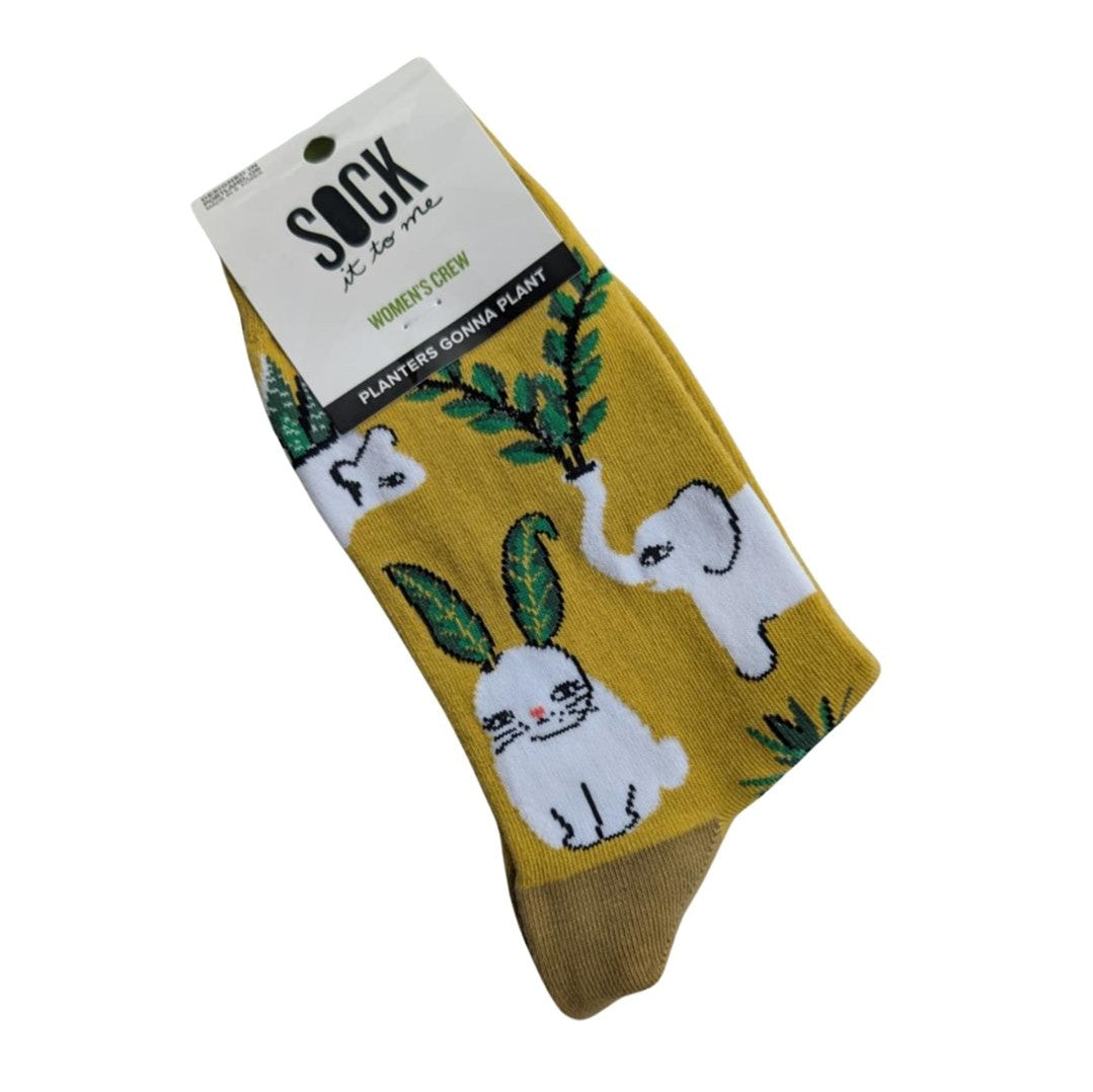 Sock It To Me  Sock It To Me Planters Gonna Plant Women's Crew Socks - Lucky Skates 