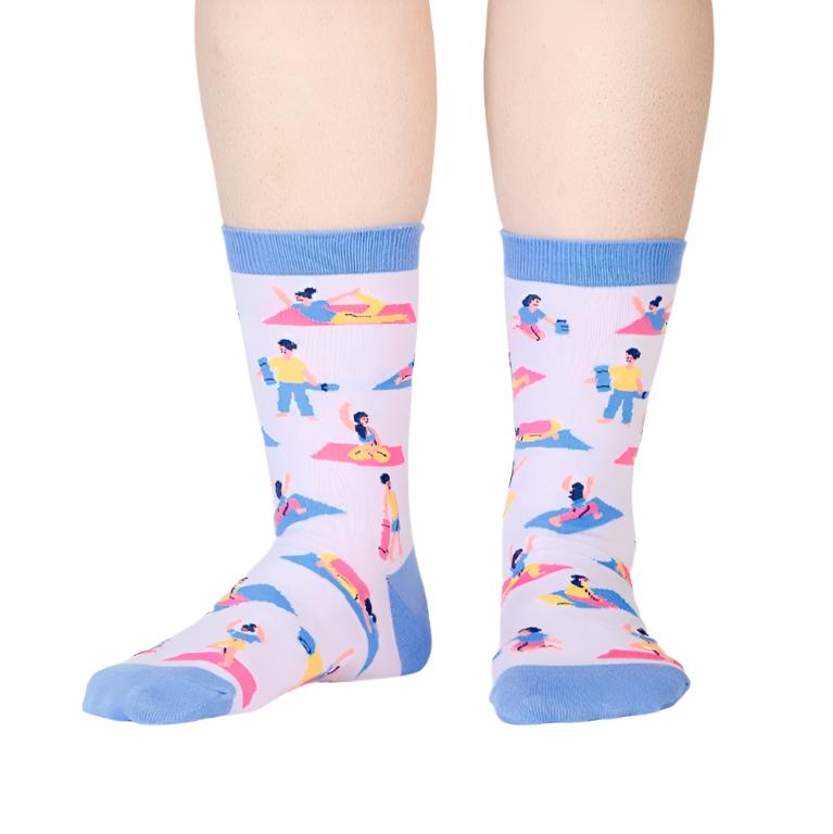Sock It To Me Pose Your Toes Women's Crew Socks - Lucky Skates