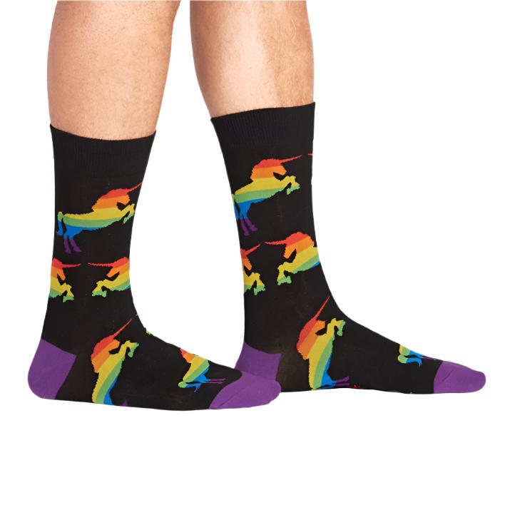 Sock It To Me  Pride and Fabulousness Men's Crew Socks - Lucky Skates