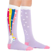 Sock It To Me Rainbow Blast Unicorn Junior Knee High Socks - Lucky Skates