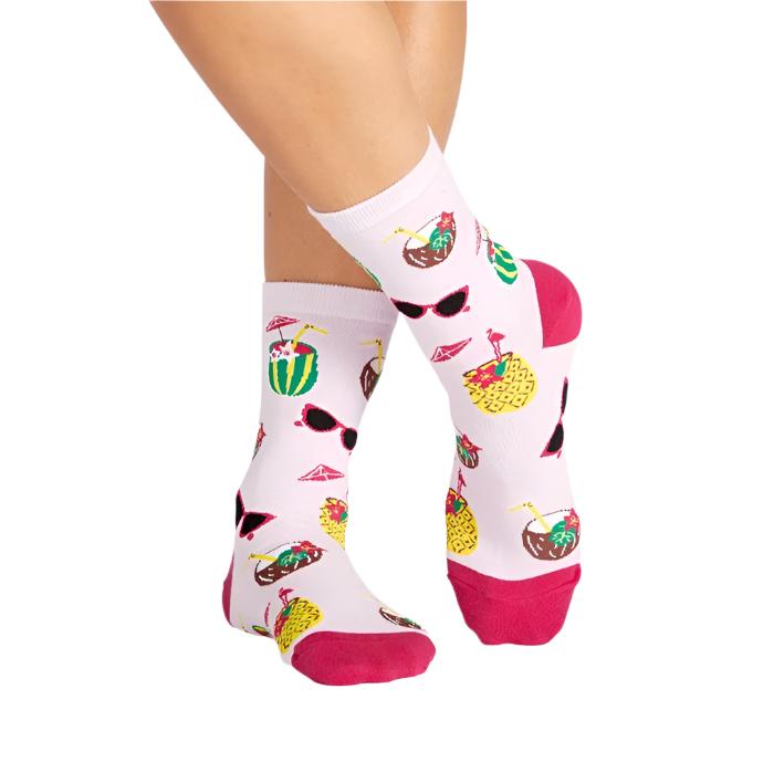 Sock It To Me Rum Away With Me Women's Crew Socks - Lucky Skates