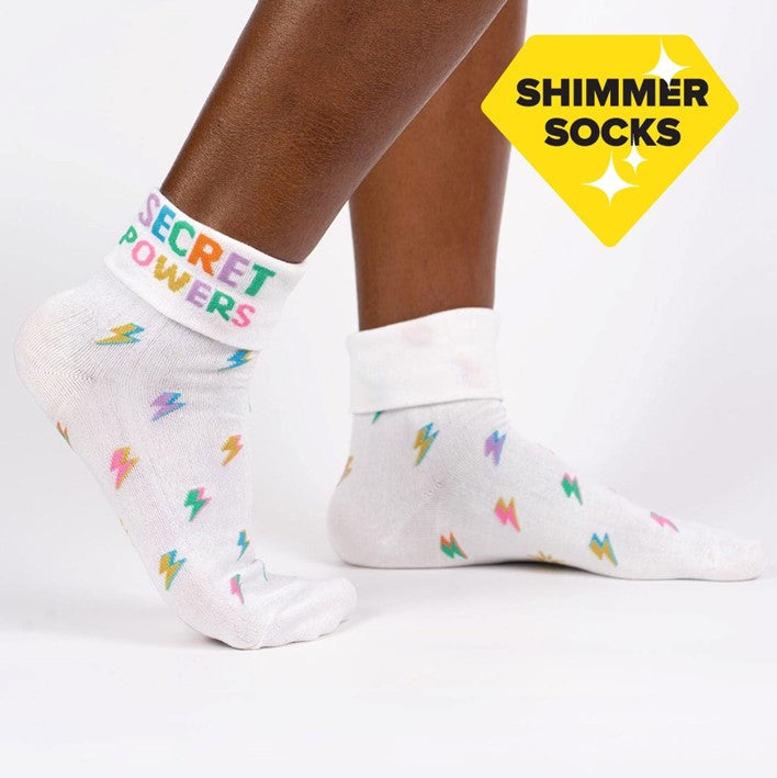 Sock It To Me  Secret Powers Women's Crew Socks - Lucky Skates