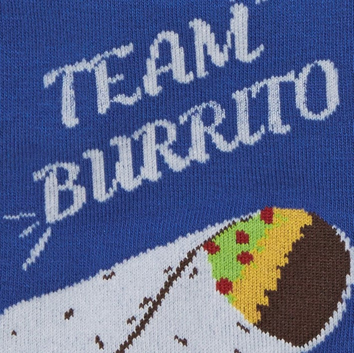 Sock It To Me Team Burrito Men's Crew Socks