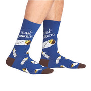 Sock It To Me  Team Burrito Mexican Men's Crew Socks - Lucky Skates