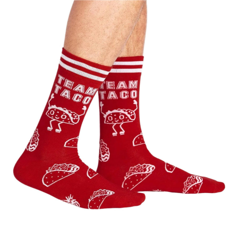 Sock It To Me Team Taco Men's Crew Socks - Lucky Skates