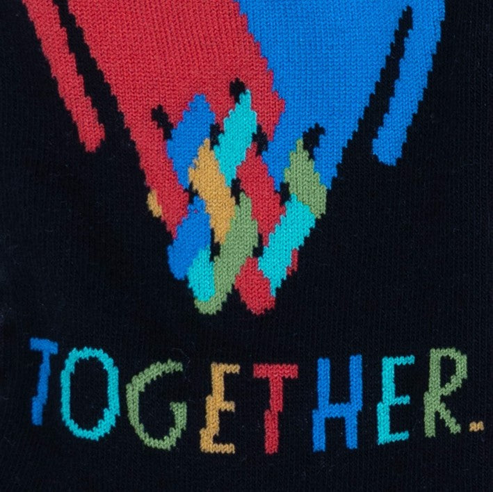 Sock It To Me Together Hands Women's Crew Socks