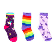 Sock It To Me Winging It Unicorn Junior Socks - 3 Pack - Lucky Skates