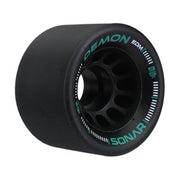 Sonar Demon Black Indoor Roller Skate Wheels 62mm 95a - Lucky Skates