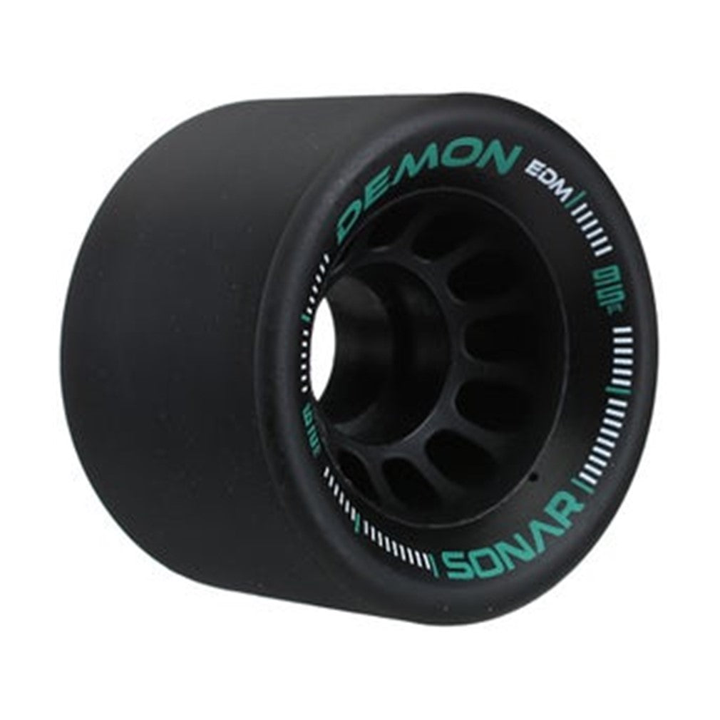 Sonar Demon Black Indoor Roller Skate Wheels 62mm 95a - Lucky Skates