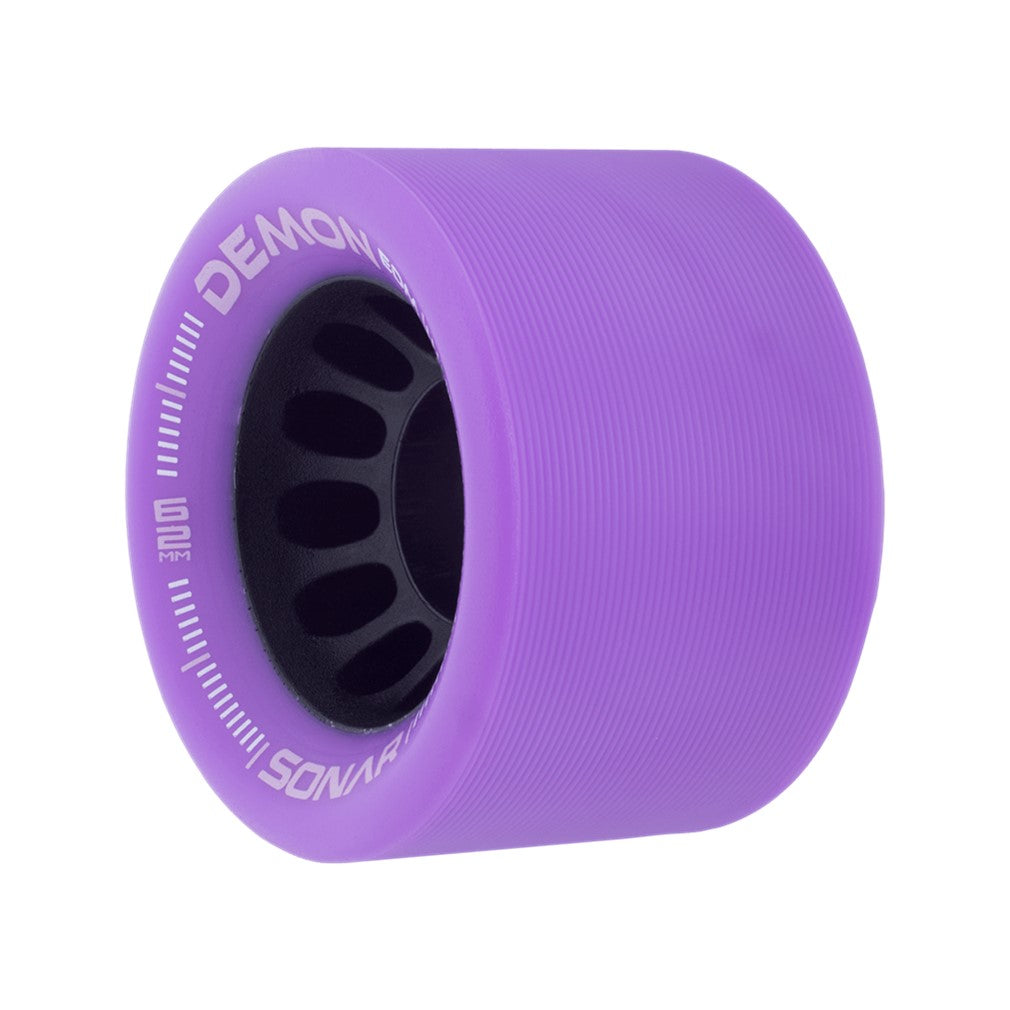 Sonar Demon Purple Indoor Roller Skate Wheels 62mm 95a - Lucky Skates