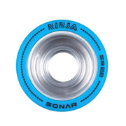 Sonar Ninja Agile Alloy Roller Skate Wheels Blue - 4 Pack - Lucky Skates