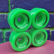 Radar Sonar Zen Hybrid Indoor Outdoor Roller Skate Wheels 62mm 85a Lime Green 4 Pack - Lucky Skates