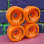 Radar Sonar Zen Hybrid Indoor Outdoor Roller Skate Wheels 62mm 85a orange  4 Pack - Lucky Skates