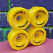 Radar Sonar Zen Hybrid Indoor Outdoor Roller Skate Wheels 62mm 85a Yellow 4 Pack - Lucky Skates