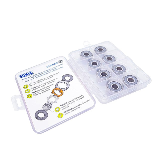 Sonic Ceramic Skate Bearings (16) - Lucky Skates