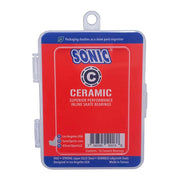 Sonic Ceramic Skate Bearings Grey 8mm  16 Pack - Lucky Skates