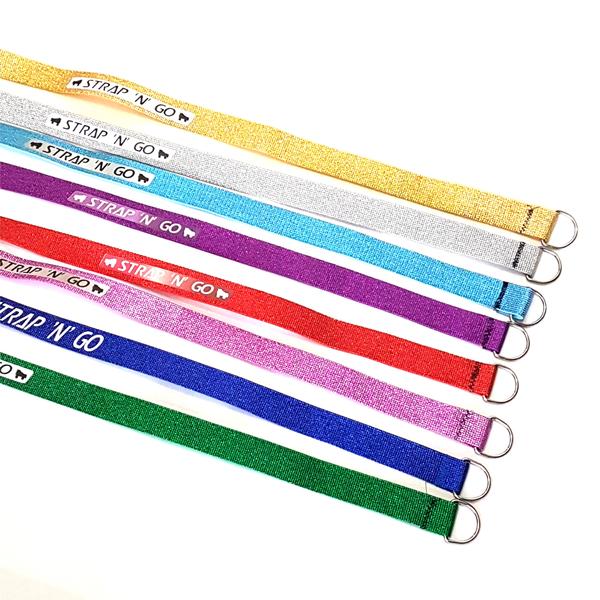 Strap N Go Roller Skate Strap Holder Glitter - Lucky Skates