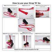 How to use the strap and go roller skate holder instructions - Lucky Skates 