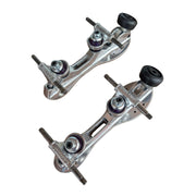 Sure-Grip Avanti Aluminium Roller Skate Plate Chrome Silver - Lucky Skates
