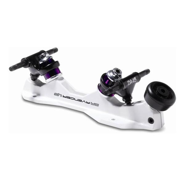 Sure-Grip Avenger White Magnesium Roller Skate Plate - Lucky Skates