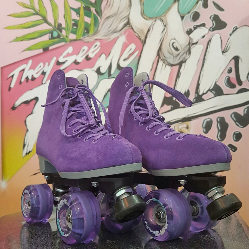 Sure-Grip Boardwalk Jasmine Purple Roller Skates - Lucky Skates