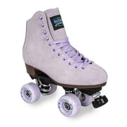 Sure-Grip Boardwalk Leather Suede Lavender High Top Roller Skates Lilac - Lucky Skates