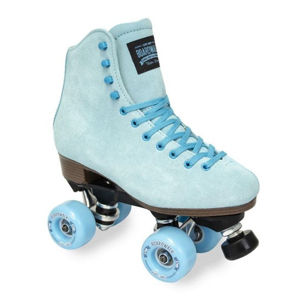 Sure-Grip Boardwalk Sea Breeze Leather Suede Roller Skates Blue - Lucky Skates