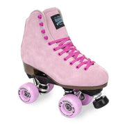 Sure-Grip Boardwalk Tea Berry Leather Suede Roller Skates Pink - Lucky Skates
