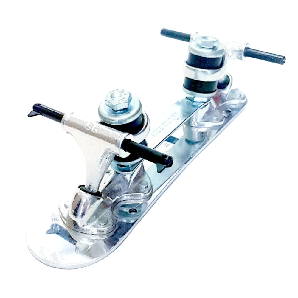 Sure-Grip Century Clip Axle No Toe Stop 7mm Roller Skate Speed Aluminium Plate - Lucky Skates
