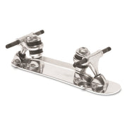 Sure-Grip Century Aluminium No Toe Stop 8mm Roller Skate Plate - Lucky Skates