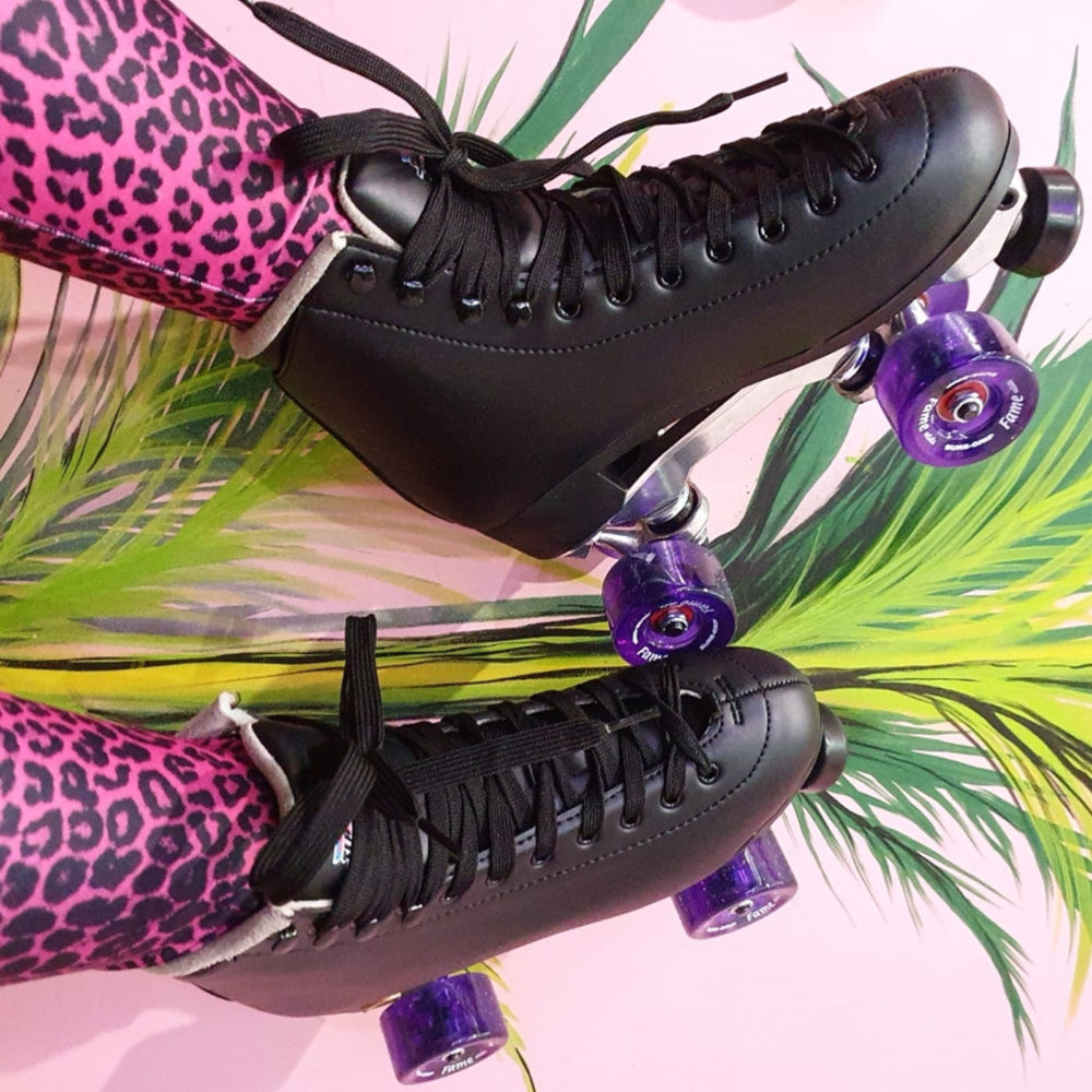 Sure-Grip Fame Avanti Black Roller Skates - Lucky Skates