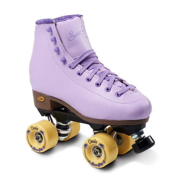 Sure-Grip Fame Lavender High Top Roller Skates - Lucky Skates