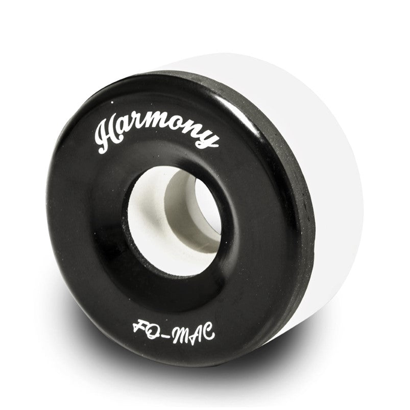 Sure-Grip Fo-Mac Harmony Clay Roller Skate Indoor Wheels Black/White - 8 Pack - Lucky Skates