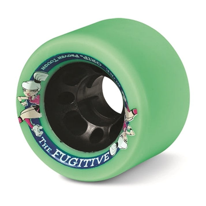 Sure-Grip Fugitive Roller Skate Indoor Wheels Green nk 62mm 82a - Lucky Skates