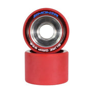 Sure-Grip Monza Alloy Indoor Roller Skate Wheels Red - 8 Pack - Lucky Skates