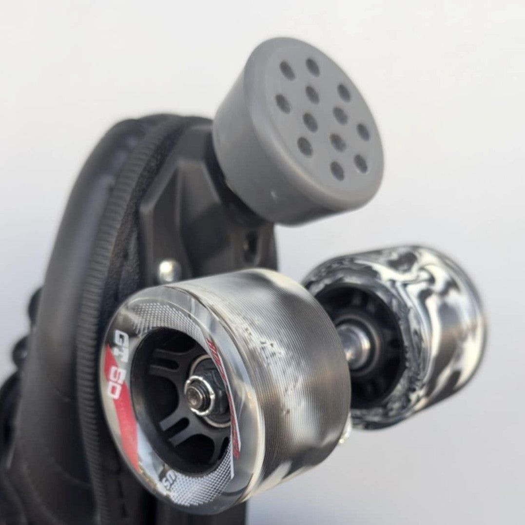 Sure-Grip Shock Stop Roller Skate Toe Stops Grey - Lucky Skates
