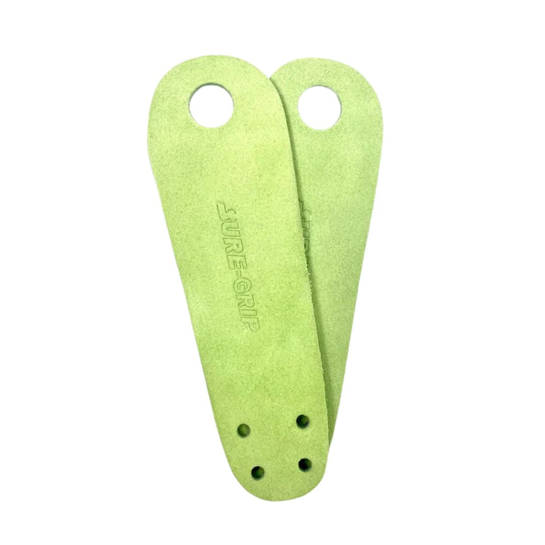Sure-Grip Boardwalk Pastel Quad Roller Skate Leather Suede Toe Guards Light Green - Lucky Skates
