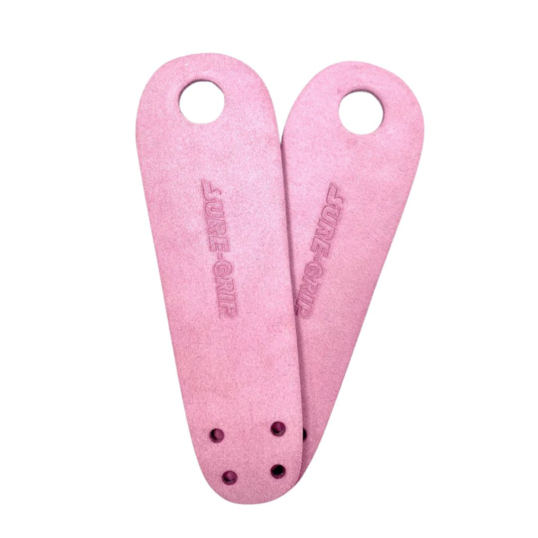 Sure-Grip Boardwalk Pastel Quad Roller Skate Leather Suede Toe Guards Light Pastel Pink - Lucky Skates