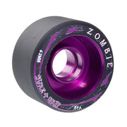 Sure-Grip Zombie Alloy Indoor Roller Skate Wheels Mid Black Purple 62mm 89a - Lucky Skates