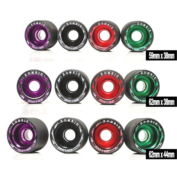 Sure-Grip Zombie Alloy Indoor Roller Skate Wheels Max 62mm - Lucky Skates