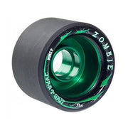 Sure-Grip Zombie Alloy Indoor Roller Skate Wheels Mid Black/Green 98a 62mm - Lucky Skates