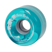 Sure-Grip Boardwalk Outdoor Roller Skate Wheels 78A 65mm 8 Pack Aqua Blue - Lucky Skates