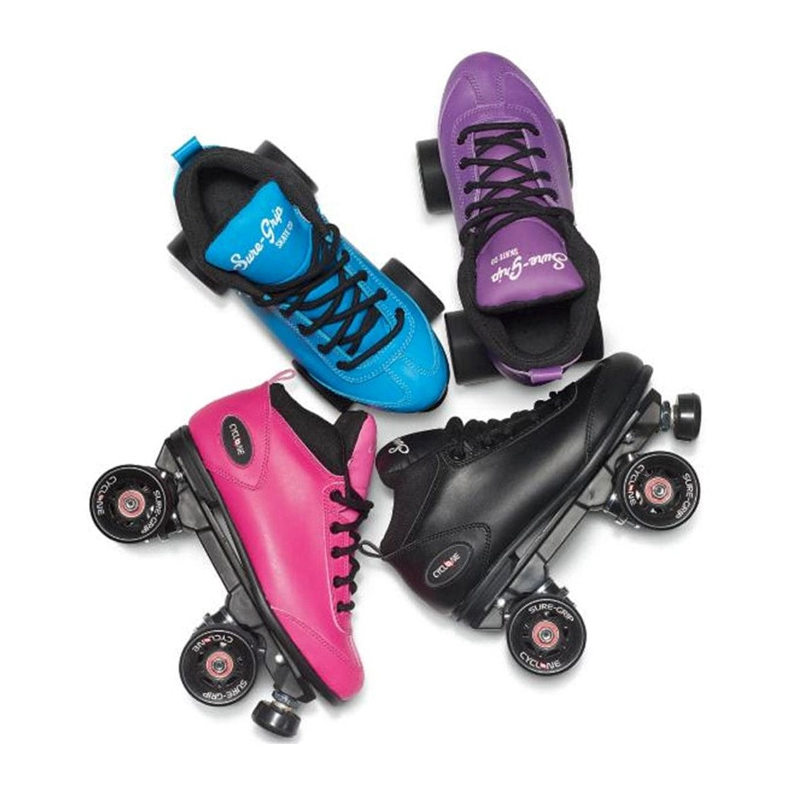 Sure-Grip Cyclone Derby Speed Indoor Low Cut Roller Skates - Lucky Skates